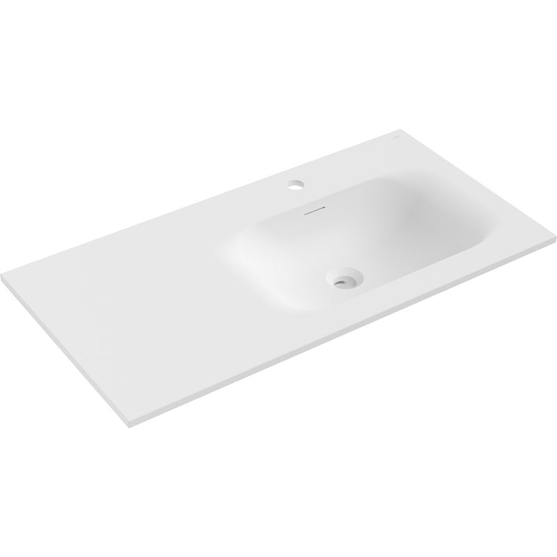 Mexen Vela chiuvetă încastrată în blat, dreapta 91 x 46,5 cm, alb mat - 25239001P