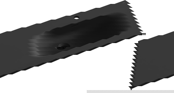Mexen Vela chiuvetă încastrată în blat dreaptă 91 x 46,5 cm, negru mat - 25239071P