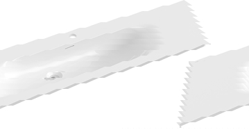 Mexen Vela chiuvetă încastrată în blat 101 x 46,5 cm, alb lucios - 25231000