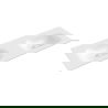 Mexen Vela chiuvetă dublă incorporată în blat 141 x 46,5 cm, alb lucios - 25231400D