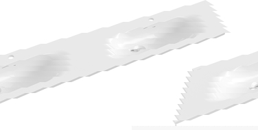 Mexen Vela dupla munkalapra süllyesztett mosdó 141 x 46,5 cm, fényes fehér - 25231400D