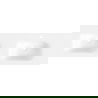 Mexen Vela chiuvetă dublă incorporată în blat 141 x 46,5 cm, alb lucios - 25231400D