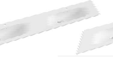 Mexen Vela dupla mosdókagyló pultba süllyesztett 141 x 46,5 cm, fehér matt - 25231401D