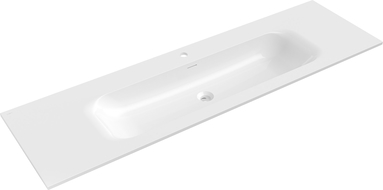 Mexen Vela lavoar încastrat în blat 161 x 46,5 cm, alb lucios - 25231600