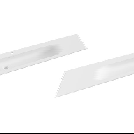 Mexen Vela munkalapba süllyesztett mosdó 161 x 46,5 cm, matt fehér - 25231601