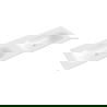 Mexen Vela chiuvetă dublă încastrată în blat 161 x 46,5 cm, alb lucios - 25231600D