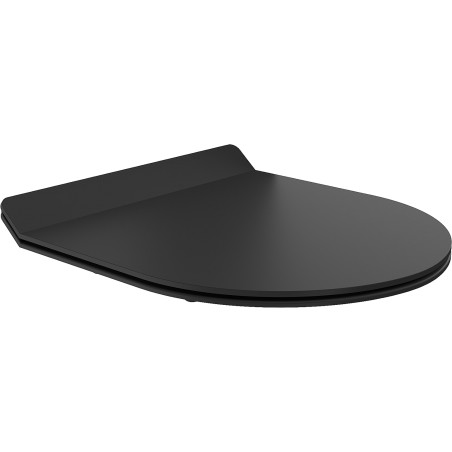 Mexen lassan záródó slim deszka, duroplast, fekete matt - 39010185
