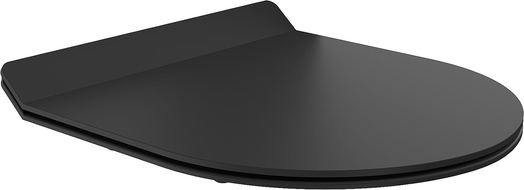 Mexen capac de toaletă cu închidere lentă, duroplast, Neagră - 39010185