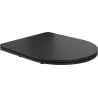 Mexen capac de toaletă cu cădere lentă slim, duroplast, negru mat - 39100185