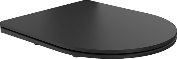 Mexen capac de toaletă cu cădere lentă slim, duroplast, negru mat - 39100185