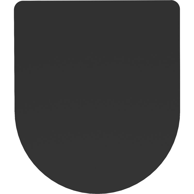 Mexen lassan záródó slim WC-ülőke, duroplast, fekete matt - 39100185