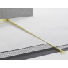 Mexen Line-B plintă înclinată pentru podea 120 cm dreapta, aurie periată - 185501120R