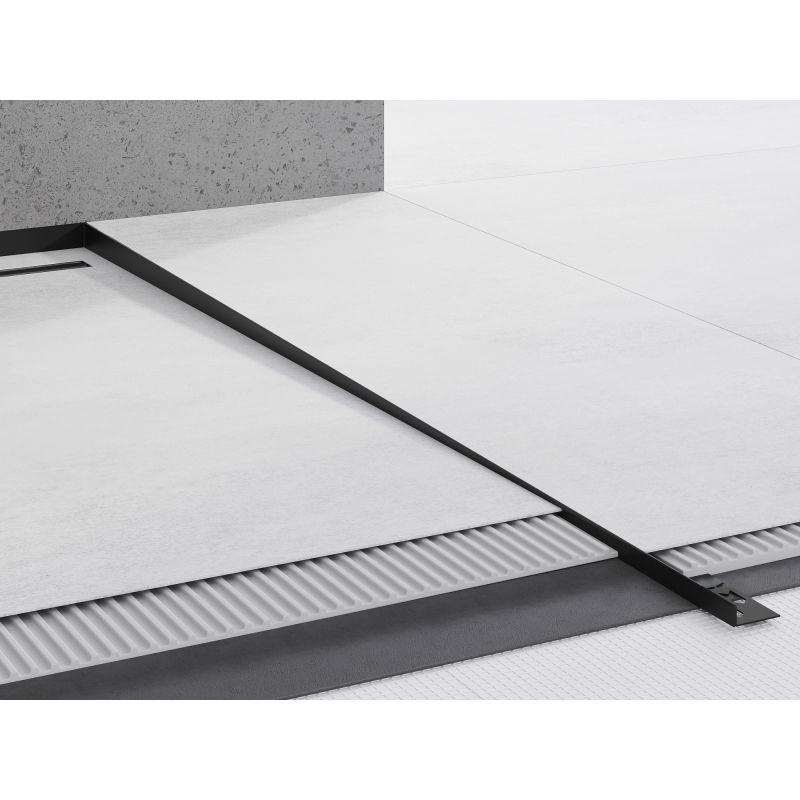 Mexen Line-B șină de scurgere podea 120 cm dreapta, neagră - 187001120R