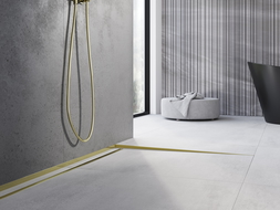 Mexen Line-B padlószegély 180 cm jobb, arany - 185001180R