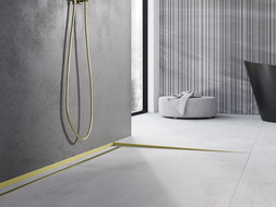 Mexen Line-B profil de scurgere podea 180 cm dreapta, auriu periat - 185501180R