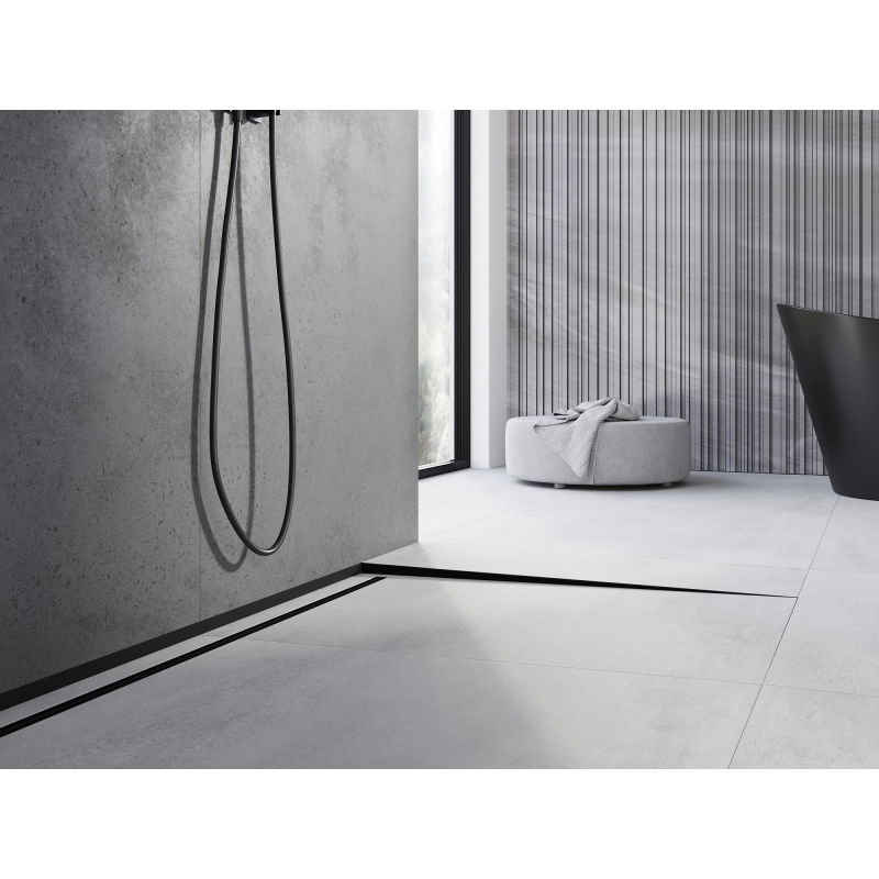 Mexen Line-B șină de scurgere pentru podea 180 cm dreapta, negru - 187001180R