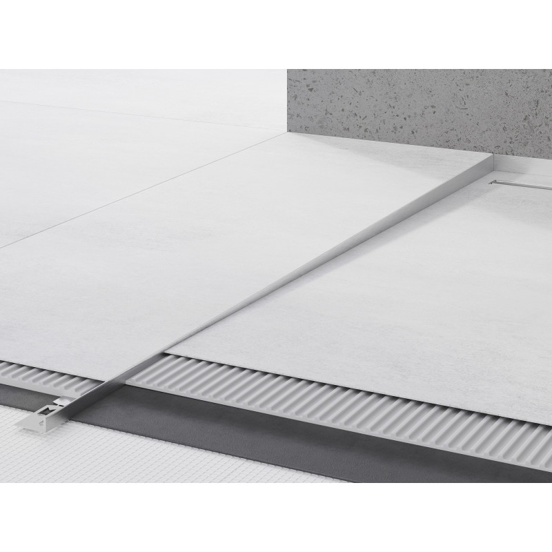 Mexen Line-B padlólépcső burkolat 120 cm bal, inox - 181001120L