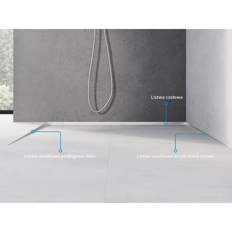 Mexen Line-B listă de scurgere pardoseală 120 cm stânga, inox - 181001120L