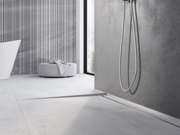 Mexen Line-B padlószegély 120 cm bal, inox - 181001120L