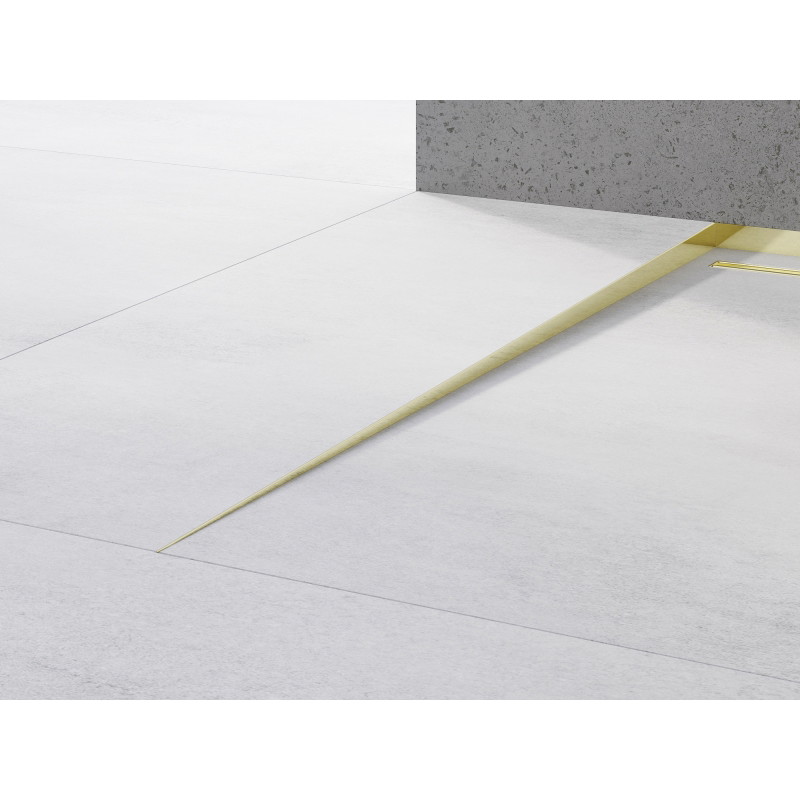 Mexen Line-B 120 cm-es bal oldali, arany színű lefolyó padlólista - 185001120L