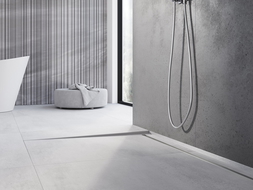 Mexen Line-B bandă de pardoseală înclinată 180 cm stânga, inox - 181001180L