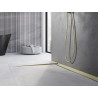 Mexen Line-B plintă podea înclinată 180 cm stânga, aurie periată - 185501180L