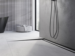Mexen Line-B padlószegélyléce 180 cm bal, fekete - 187001180L