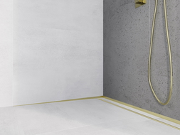 Mexen Line-B listă înclinată de perete de 120 cm stânga, aurie - 185002120L