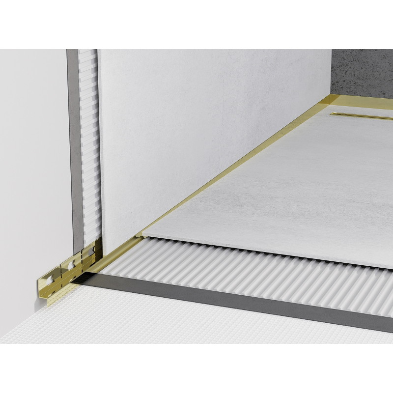 Mexen Line-B fali takaróléc a fal mentén 120 cm bal, arany - 185002120L