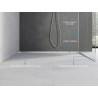 Mexen Line-B fali listal a falon 180 cm bal, inox - 181002180L