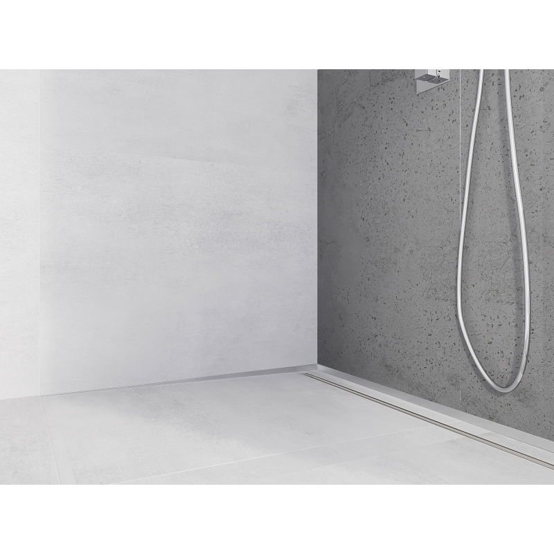 Mexen Line-B falcsík fali 180 cm bal, inox - 181002180L