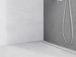 Mexen Line-B falcsík fali 180 cm bal, inox - 181002180L