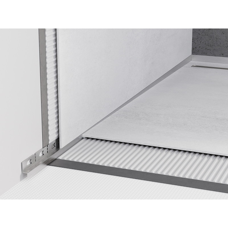 Mexen Line-B fali listal a falon 180 cm bal, inox - 181002180L