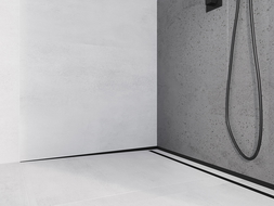 Mexen Line-B profil de scurgere perete 180 cm stânga, negru - 187002180L