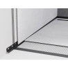 Mexen Line-B plintă înclinate lângă perete 180 cm stânga, neagră - 187002180L