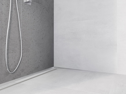 Mexen Line-B burlan descendent în perete 120 cm dreapta, inox - 181002120R