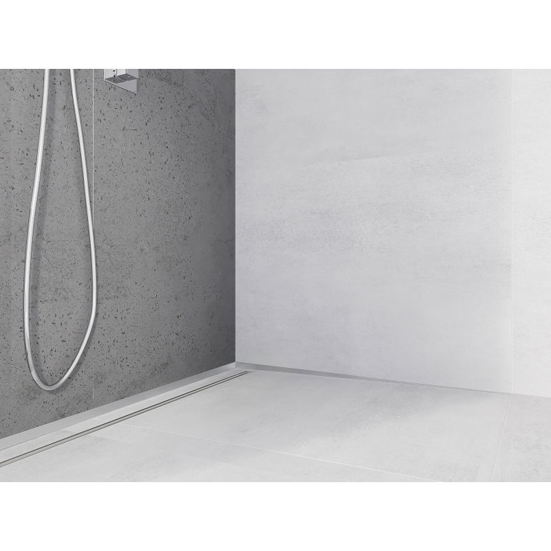 Mexen Line-B bandă de scurgere pe perete 180 cm dreapta, inox - 181002180R