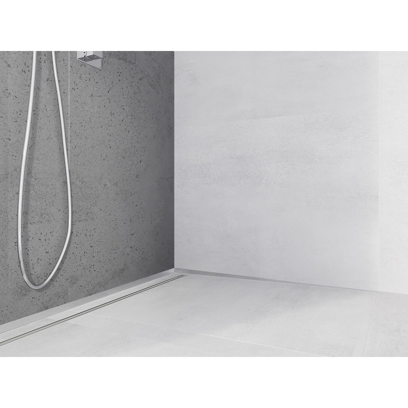 Mexen Line-B falcolista fali melletti 180 cm jobb, inox - 181002180R