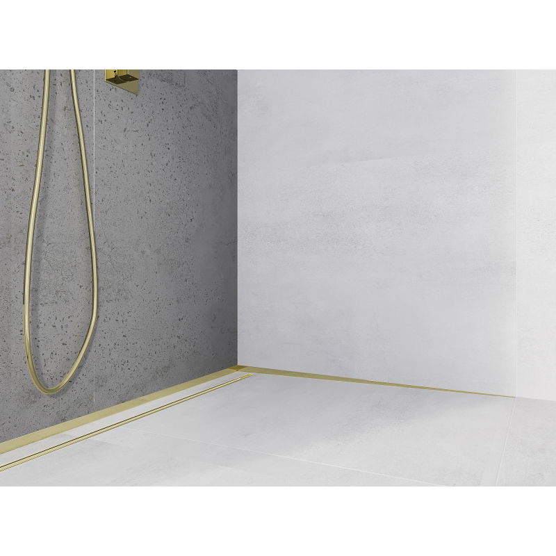 Mexen Line-B profil de scurgere de perete 180 cm dreapta, aurie - 185002180R