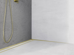 Mexen Line-B listwa de scurgere de perete 180 cm dreapta, auriu - 185002180R