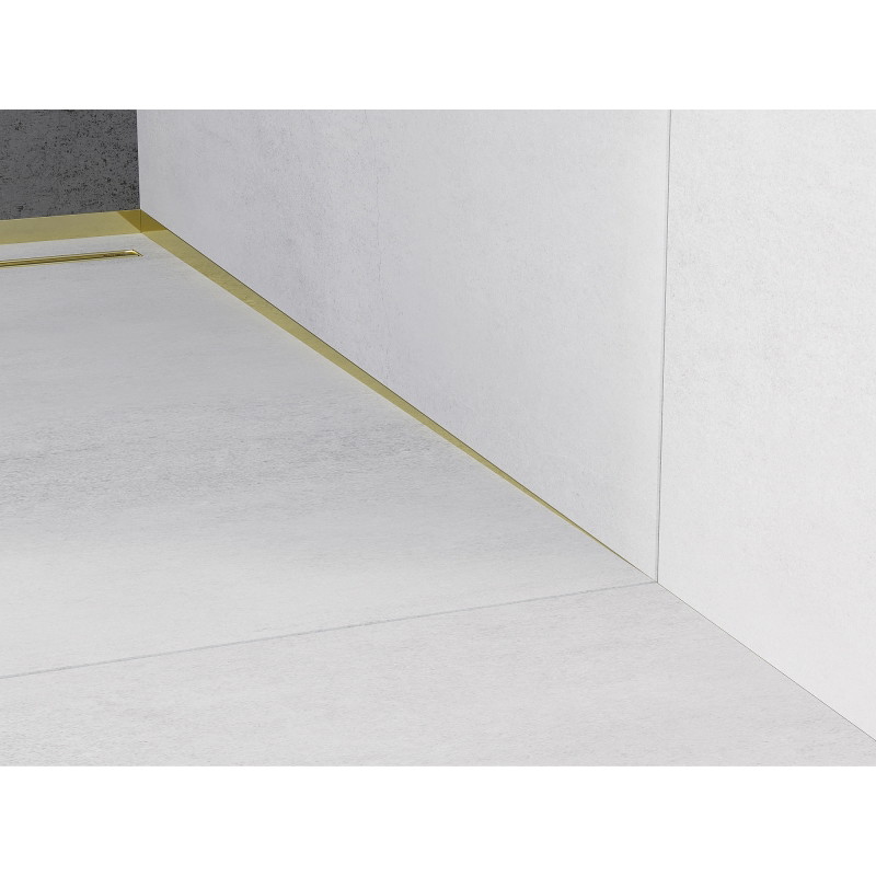 Mexen Line-B baghetă de scurgere murală 180 cm dreaptă, aurie - 185002180R