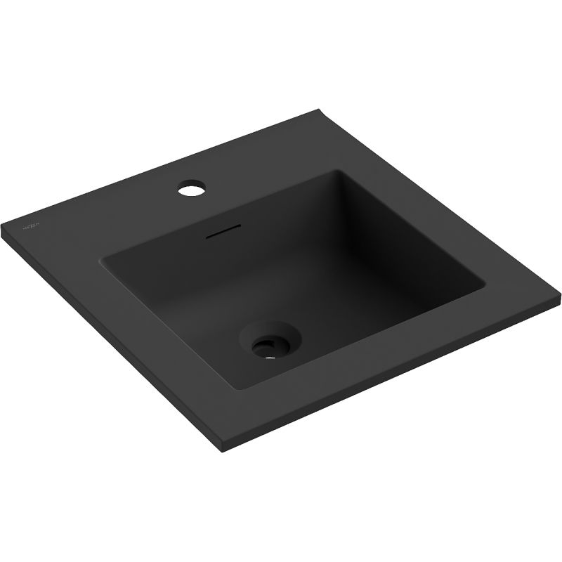Mexen Otis chiuvetă încastrată în blat 46 x 46,5 cm, negru mat - 25184571