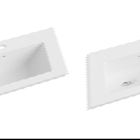 Mexen Otis 46 x 46,5 cm-es munkalapba süllyesztett mosdókagyló, fehér matt - 25184501