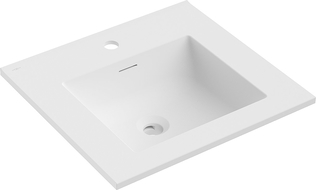 Mexen Otis chiuvetă încorporată în blat 51 x 46,5 cm, alb mat - 25185001
