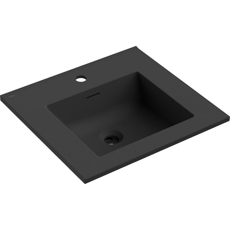 Mexen Otis chiuvetă încastrată în blat 51 x 46,5 cm, negru mat - 25185071