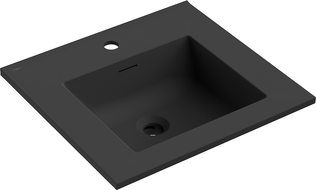Mexen Otis chiuvetă încastrată în blat 51 x 46,5 cm, negru mat - 25185071
