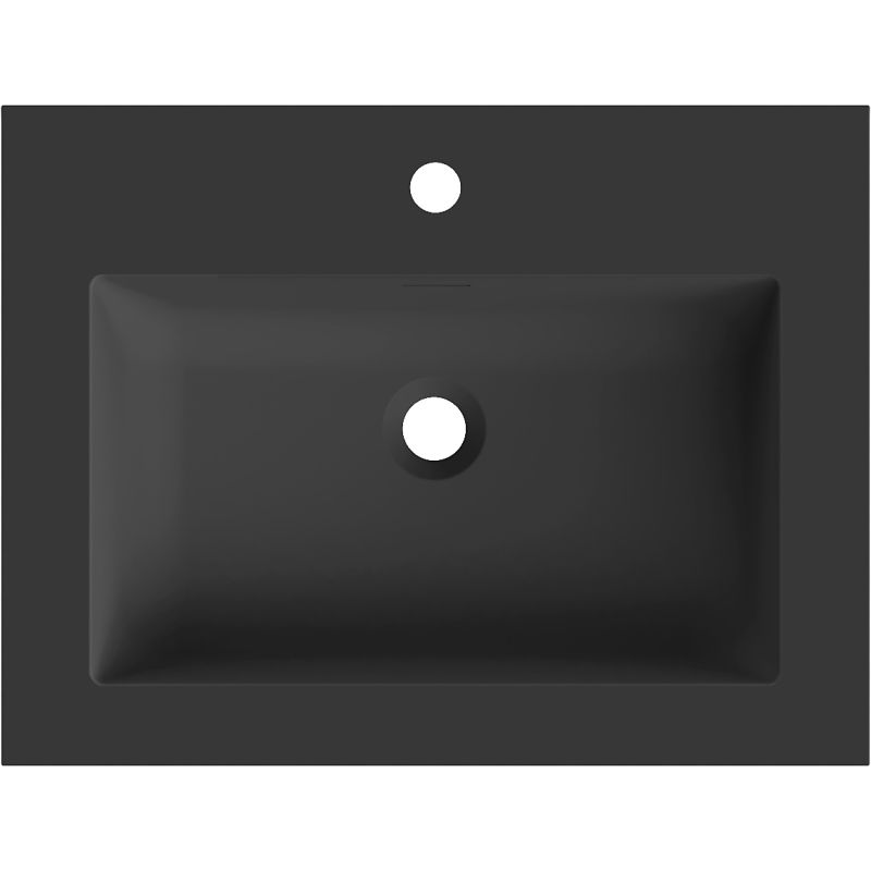 Mexen Otis pultba süllyesztett mosdó, 61 x 46,5 cm, fekete matt - 25186071