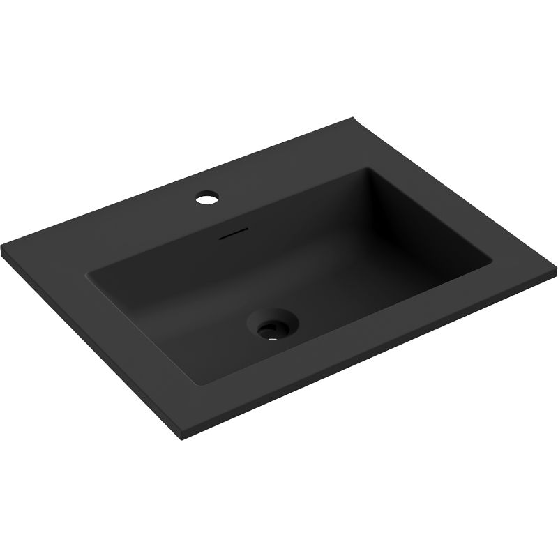 Mexen Otis chiuvetă încastrată în blat 61 x 46,5 cm, negru mat - 25186071