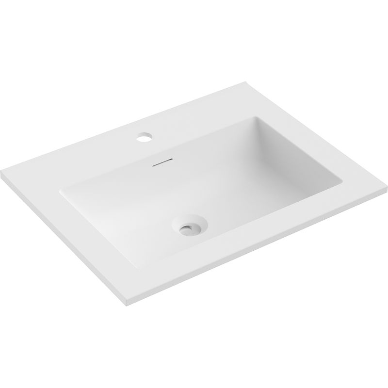Mexen Otis chiuvetă încorporată în blat 61 x 46,5 cm, alb mat - 25186001