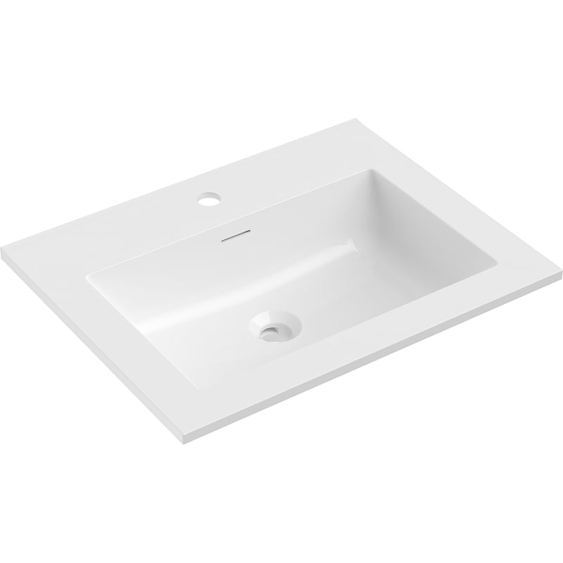 Mexen Otis chiuvetă încastrată în blat 61 x 46,5 cm, alb lucios - 25186000